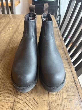Red Wing Shoes Black Chelsea Boots with Pull Tabs